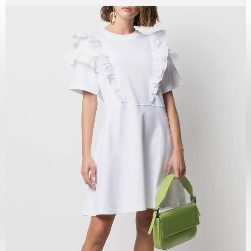 See By Chloe White Flutter Sleeve Mini Sundress